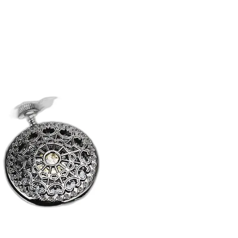 Montre à gousset mécanique à remontage luxe Steampunk avec mouvement mécanique orné