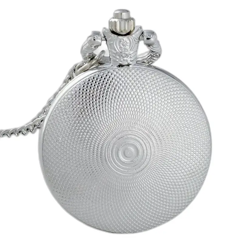 Montre collier Fleurs Charmeuses Vintage Femme Homme avec chaîne et montre en argent